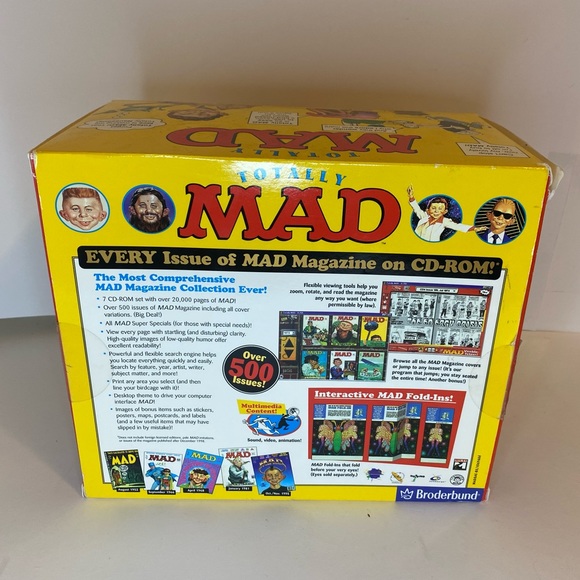 Totally MAD PC Big Box 500+ MAD Magazine Issues on 7 CD-ROMs Broderbund 1999. - Picture 4 of 8